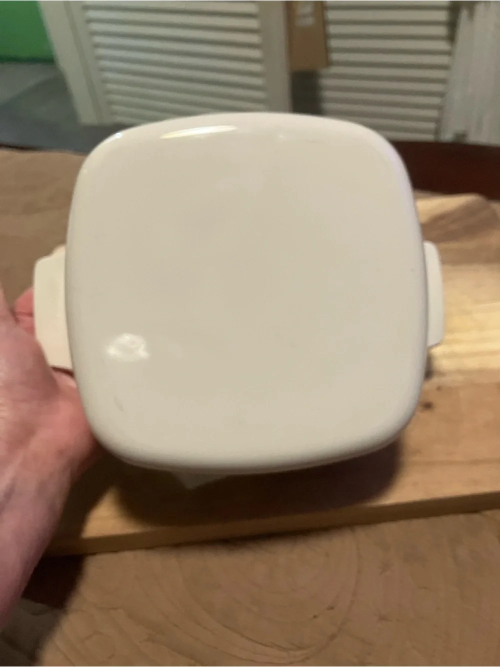 Vintage Corningware Abundance Pattern Casserole Dish With Amber Pyrex Lid